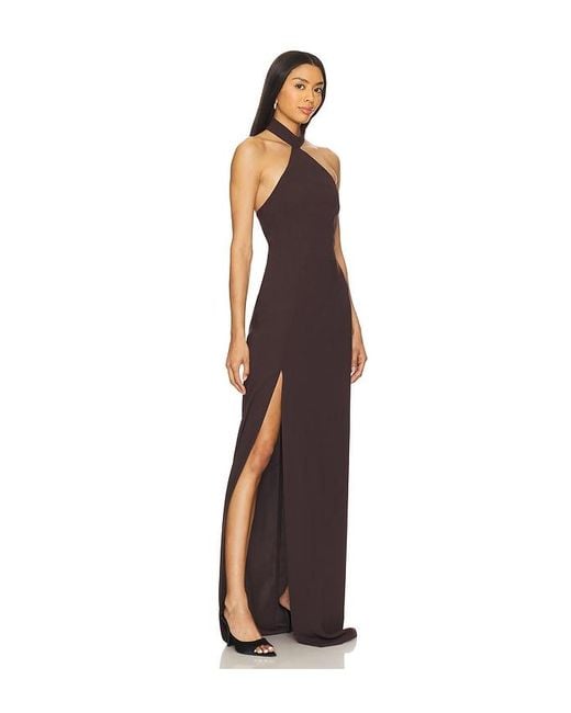 Amanda Uprichard Brown X Revolve Queen Gown