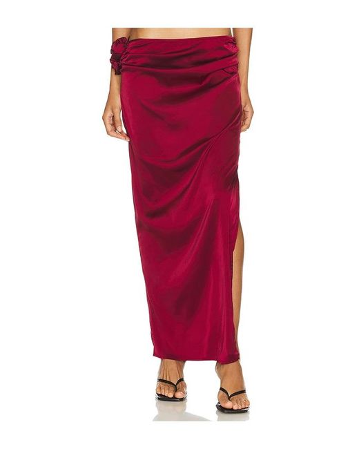 Lioness Red Soulmate Maxi Skirt
