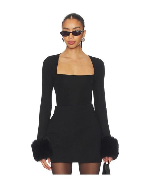 MAJORELLE Black Daphine Top