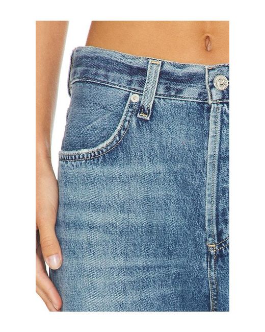 Citizens of Humanity Blue Annina Petite Wide Leg Jeans