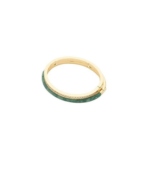 Roxanne Assoulin Multicolor Semi Stone Channel Set Hinged Cuff Set Of 2
