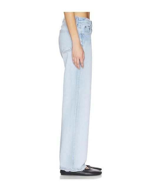 Agolde Blue Low Rise Loose Jeans