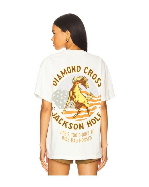 Diamond Cross Ranch White American Horse for men