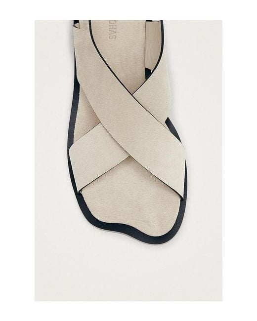Alohas White Nalu Suede Sandal