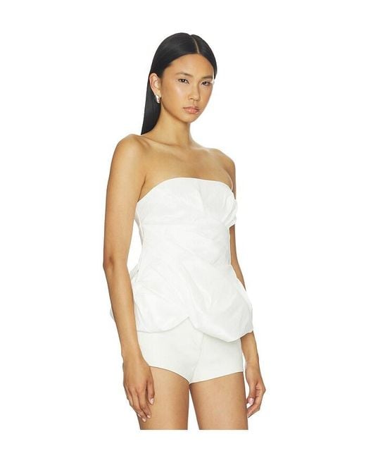 Acler White Dorval Top