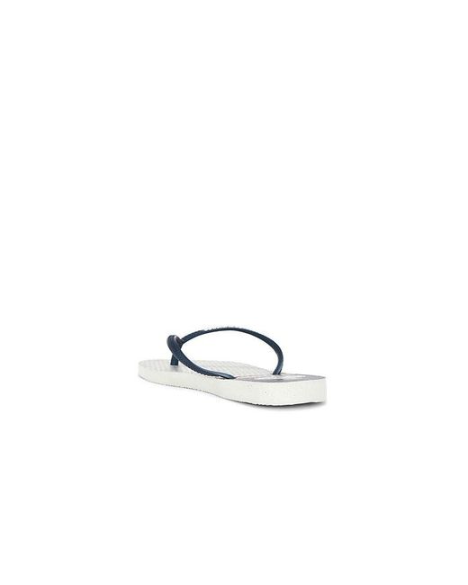 Havaianas Blue Slim Nautical Sandal