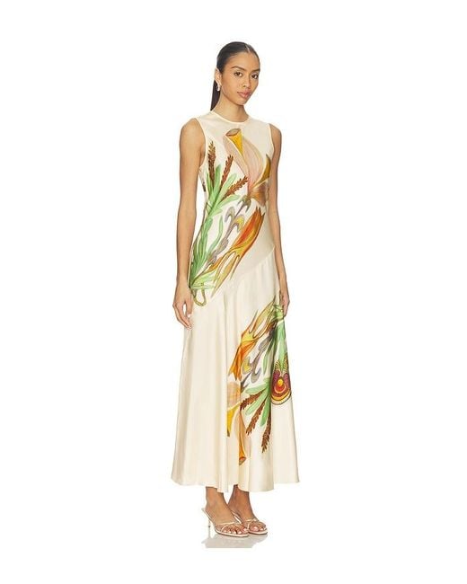 Vestido Gaea En Color Crema Talla (También En 00, 10, 12, 2, 4, 6, 8) Ulla Johnson de color Metallic