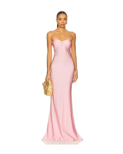 Shani Shemer Pink Bella Maxi Dress