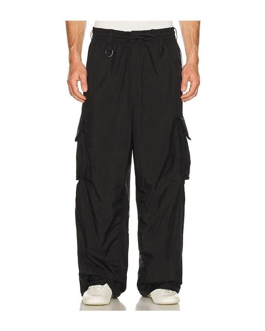 Y-3 Black Nylon 3S Cargo Track Pant for men