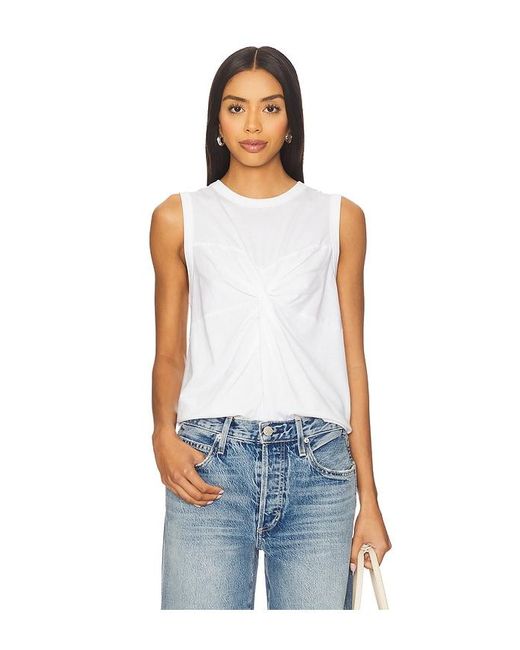 Top Sin Mangas Neve En Color Blanco Talla (También En M, S, Xl/1X, Xs) Nation Los Angeles de color Blue