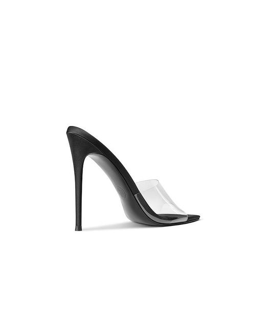 Femme LA Black Gianni Satin Mule