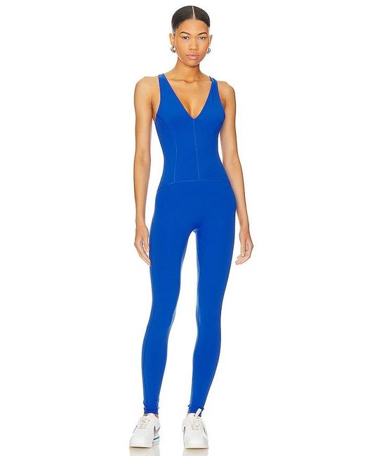 Free People Blue X Fp Movement Never Better One Piece In Electric Cobalt