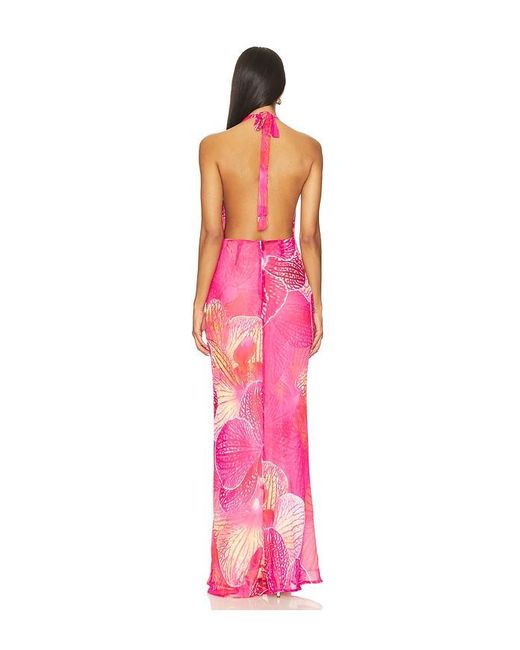 Runaway the Label Pink Lexie Maxi Dress