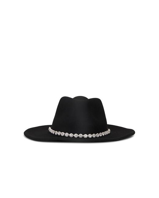 Nikki Beach Black Crystal Hat