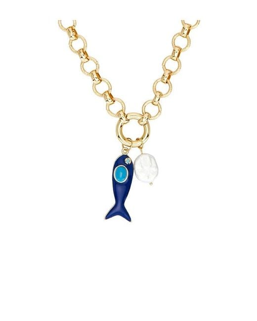 petit moments Blue Margot Necklace