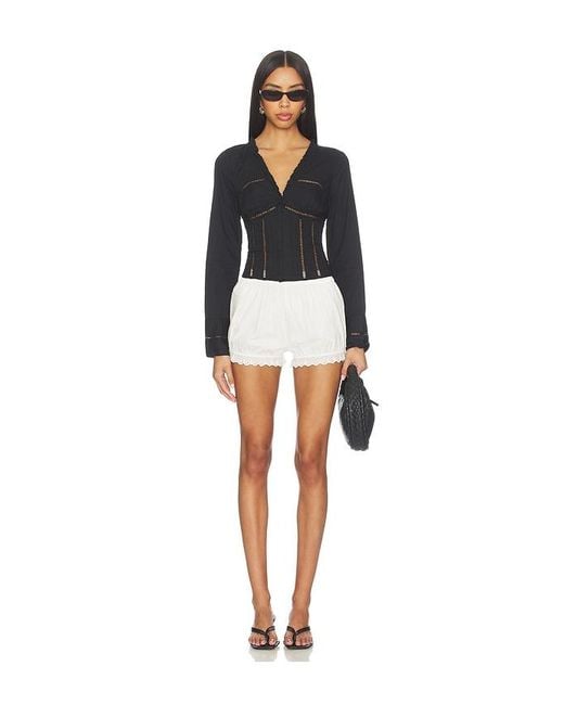 Free People White Frankie Corset Top