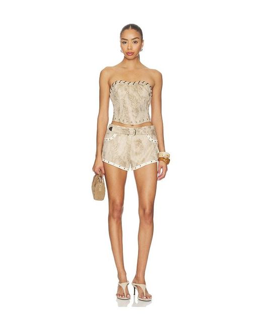 BY.DYLN Natural Juno Corset Top