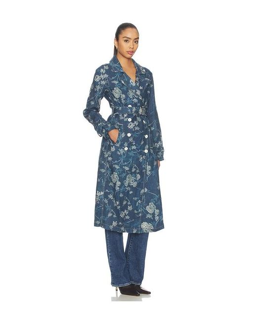 L'Agence Blue 'Agence Bradley Linen Trench