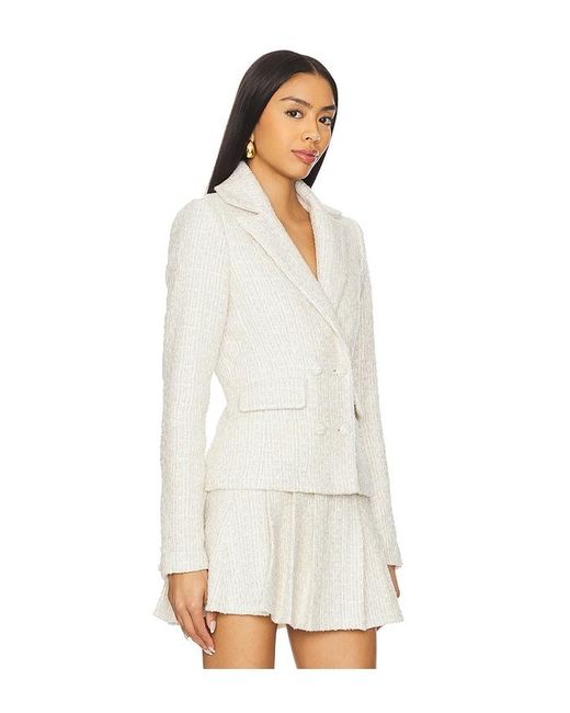 MORE TO COME White Blazer Ashtyn