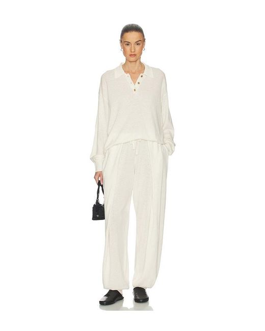 Helsa White Dalisay Knit Pant