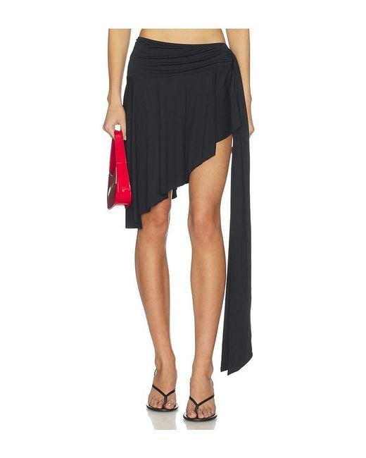 Lioness Black Safari Midi Skirt