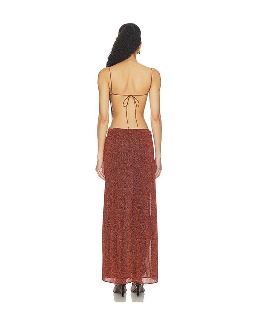 Oseree White Lumiere Shell Long Dress