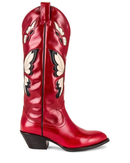 Jeffrey Campbell Red Fly Away Cowboy Boot