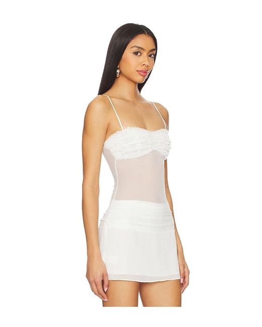 MORE TO COME White Carmine Cami Top