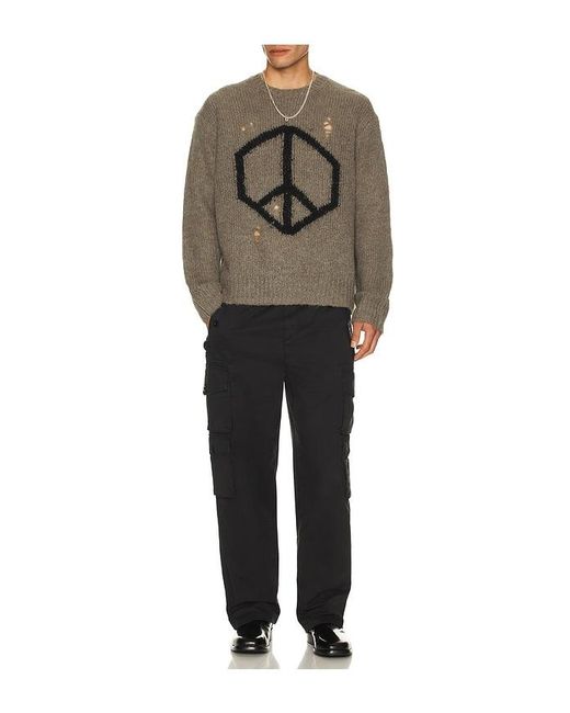 AllSaints Natural Message Crew Neck Sweater for men