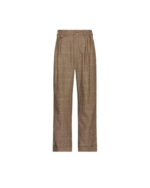 Pantalón Con Trabillas 2 En Color Marrón Talla (También En Xl) Beams Plus de hombre de color Natural