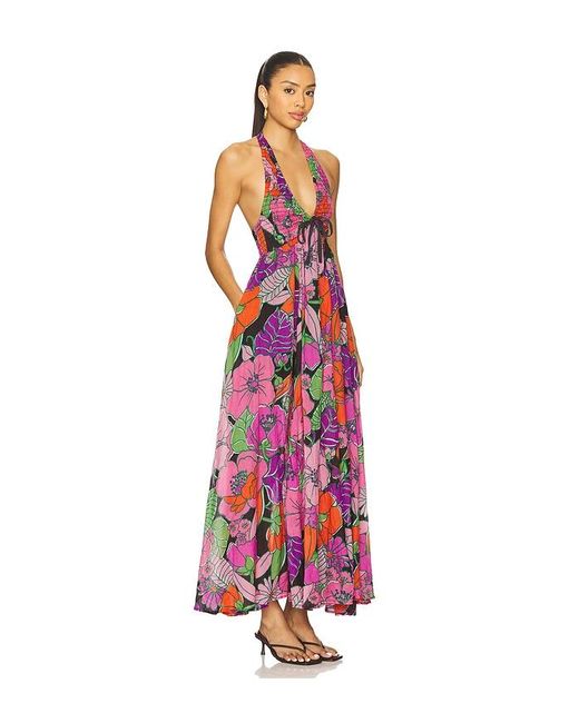 Free People White X Revolve Baysides Florals Maxi Dress