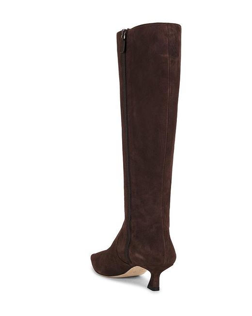 Stuart Weitzman Brown Vinnie Zip Boot 50