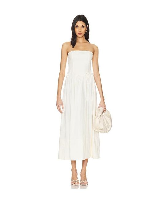 WeWoreWhat White Corset Maxi Dress