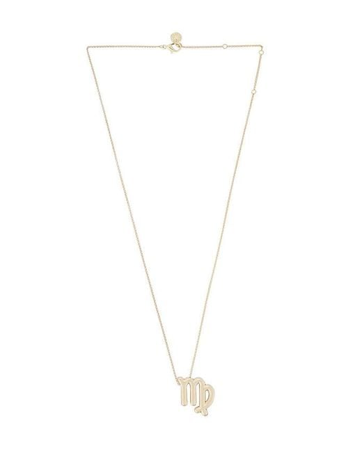BaubleBar White Zodiac Pendant Necklace