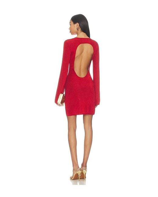 bash red dress The FIX Women's Red Open Back Maxi Dress