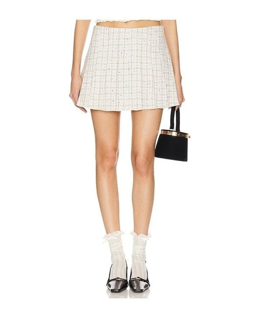 Astr White Minirock Skirt