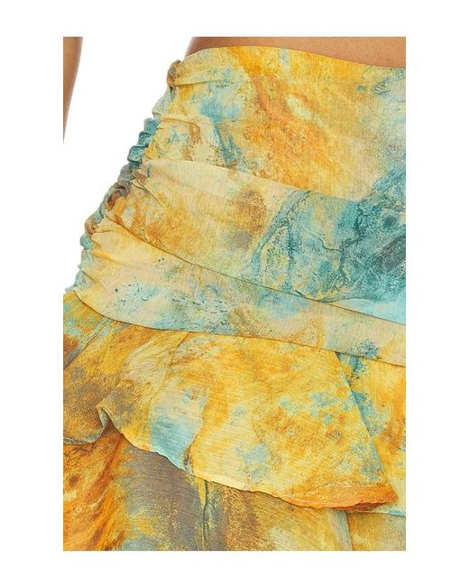 MISA Los Angles Yellow Finn Skirt