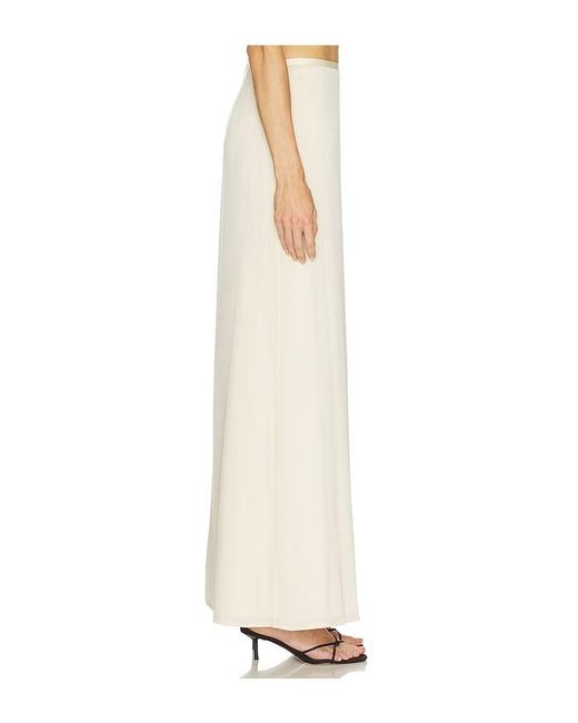 SRG White Margo Silk Skirt