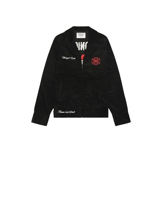 MIDNIGHT RODEO Black Cord Club Jacket for men