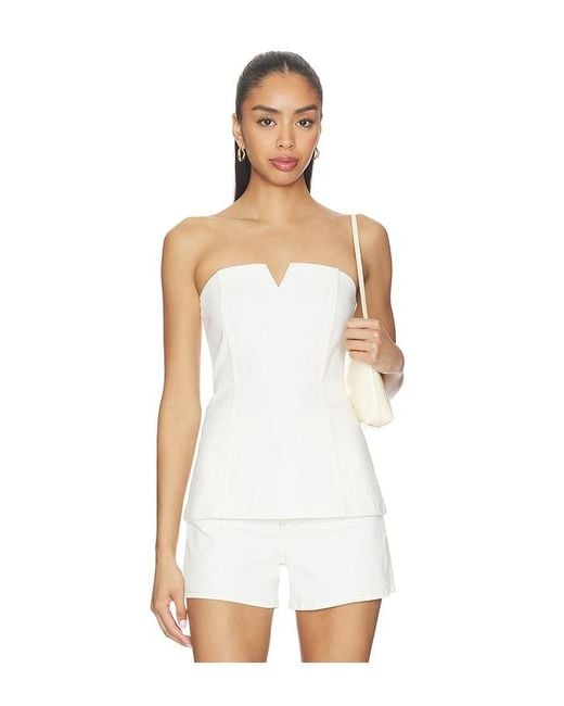 PAIGE White Fiana Top