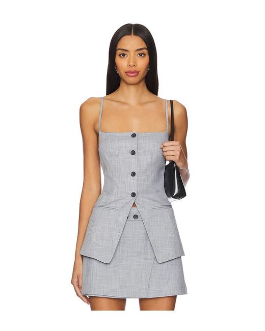 Shona Joy White Asher Tailored Top