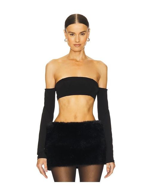 LOBA Black Sasha Crop Top