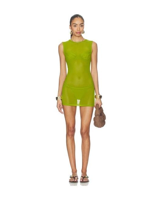 lovewave Green The Valencia Mini Dress