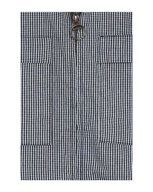 Barbour Gray Willowburn Gingham Overshirt for men