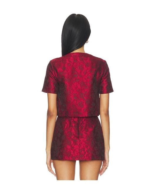 Amanda Uprichard Red X Revolve Braswell Top