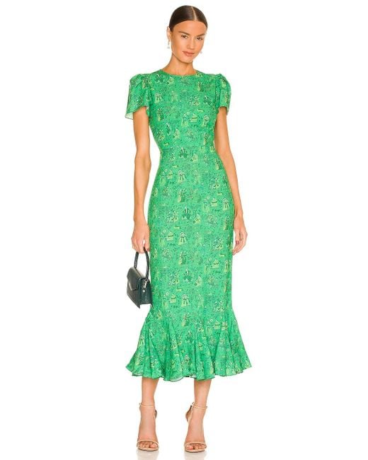 RHODE Green Lulani Dress