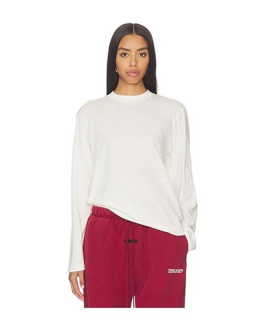 Fear Of God White Classic Fit Long Sleeve Tee