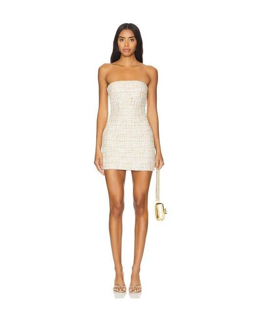 superdown White Nanea Strapless Dress