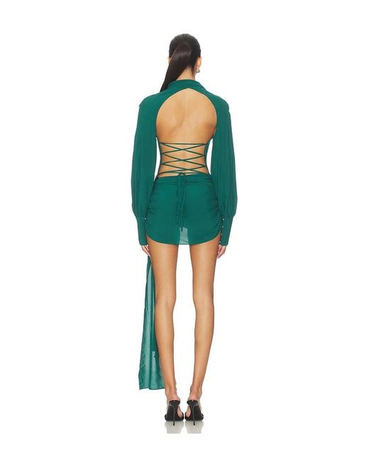 Kim Shui Green X Revolve Jeannie Mini Dress