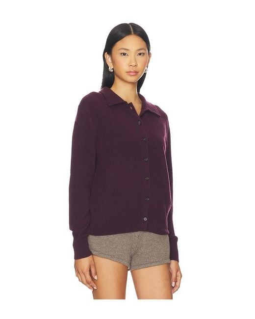 Lisa Yang Purple Suzette Cardigan